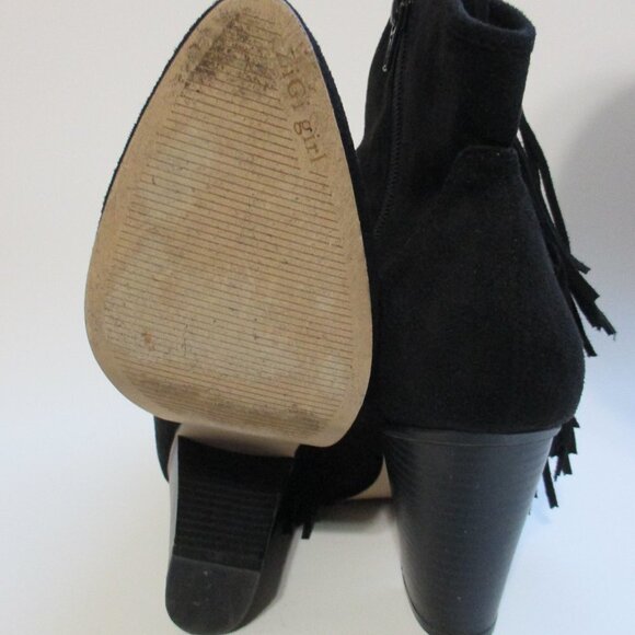 ZIGI GIRL HAZELINA FRINGE ANKLE BOOTS  SIZE 8.5 - Picture 8 of 15
